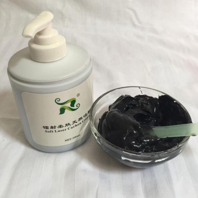 hot sale The safe 300ml soft laser black doll carbon cream laser powder carbon gel for nd yag laser skin rejuvenation treatment